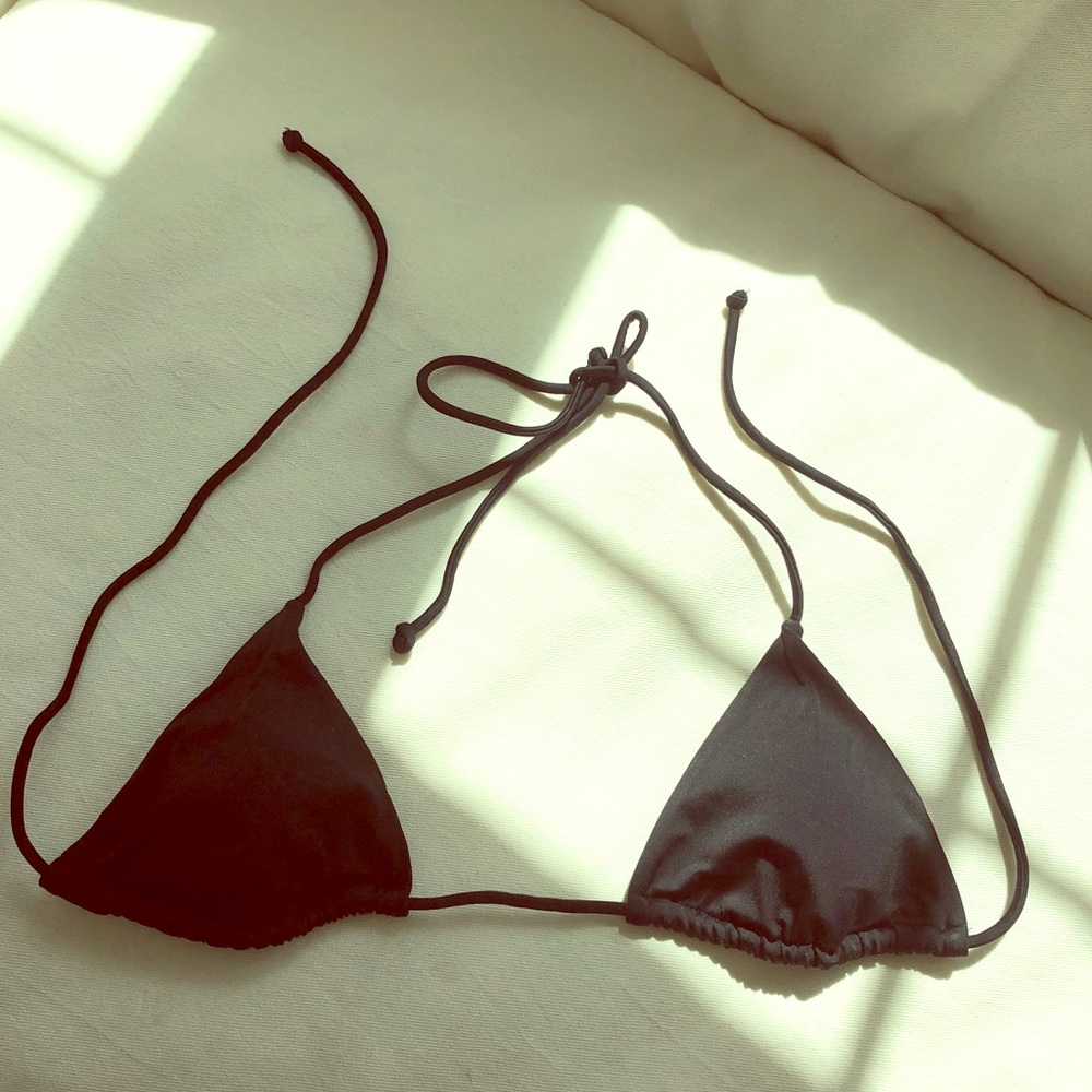 Victoria’s Secret Black Triangle Bikini Top